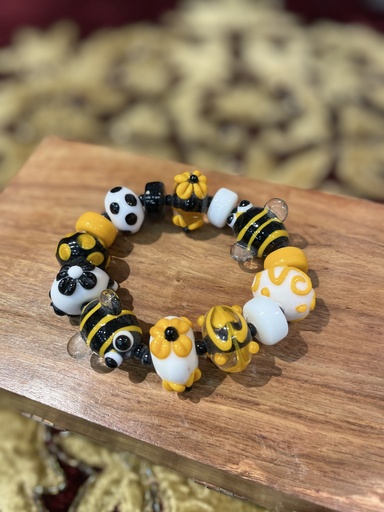 Glass Painted Bracelet