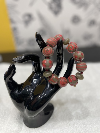 Glass Painted Bracelet