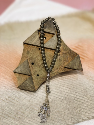 Prayer beads- Pyrite stone