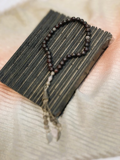 Prayer beads- Garnet stone