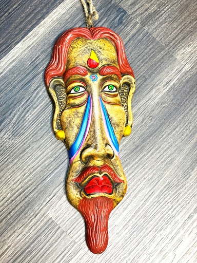Terracotta clay tribal mask