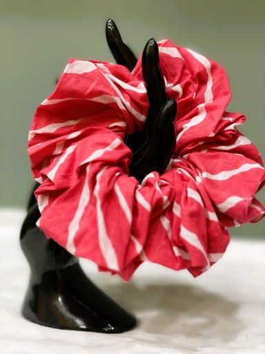 Scrunchie cotton fabric- red orange (copy)