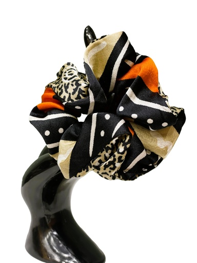 Scrunchie silk fabric- purple and orange (copy)