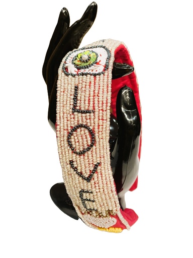 Handmade slim braided headband-brown (copy)