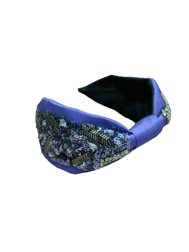 Handmade w/diamond hairband-violet