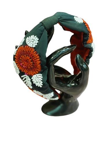 Baroque hand embroidered hairbands