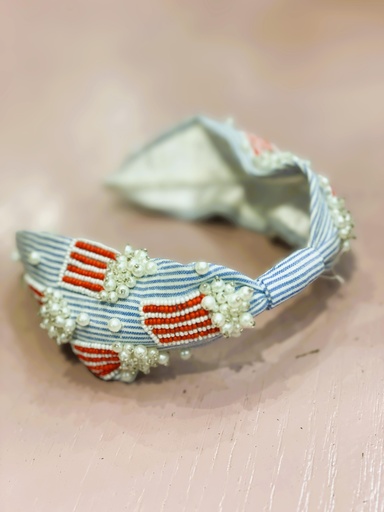 Baroque hand embroidered hairbands