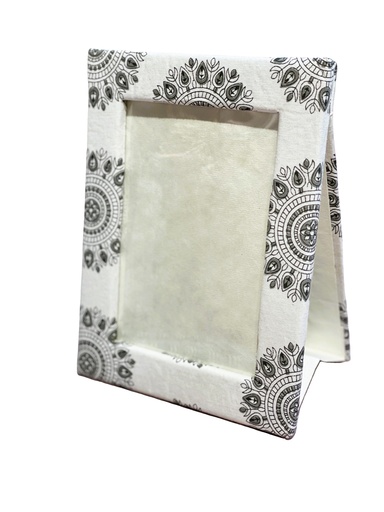 Handmade fabric photo frame- navy blue (copy)