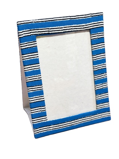 Handmade fabric photo frame- white (copy)