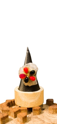 Ruby stone with evil eye ring (copy)