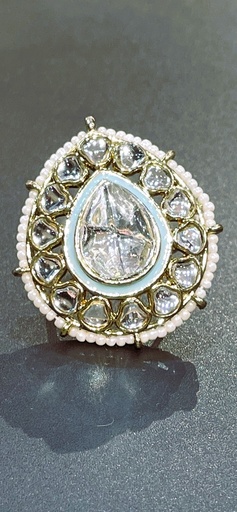 Gold plated jade stone ring (copy)