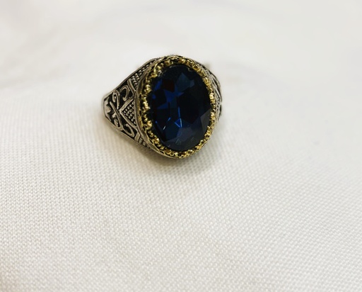 Blue Sapphire Boho Style Ring