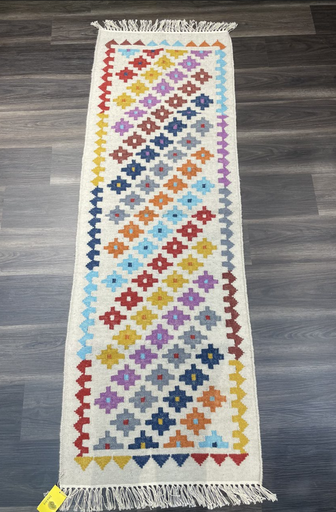 Runner Handwoven Dhurrie-(64x183 cm)