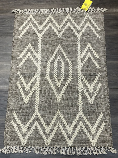Doormat Handwoven Dhurrie-(63x92 cm)