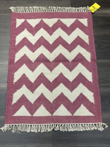 Doormat Handwoven Dhurrie-(60x80 cm)