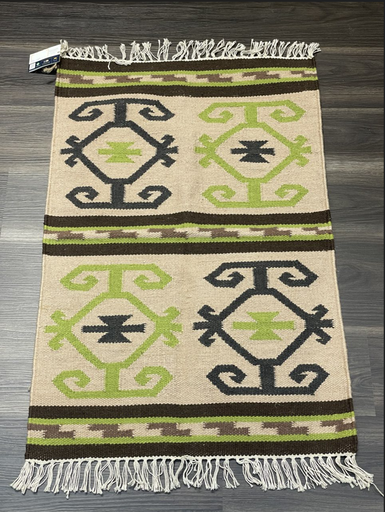 Doormat Handwoven Dhurrie-(63x92 cm)