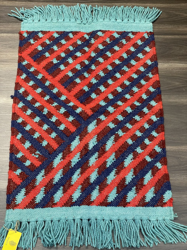 Doormat Handwoven Dhurrie-(63x92 cm)