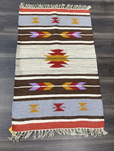Doormat Handwoven Dhurrie-(59x93 cm)