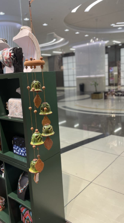 Terracotta Wind Chimes-Green