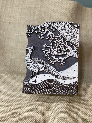 Block Print Stamp-Peacock