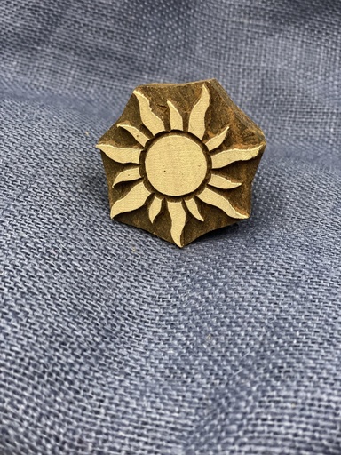 Block Print Stamp-Sun