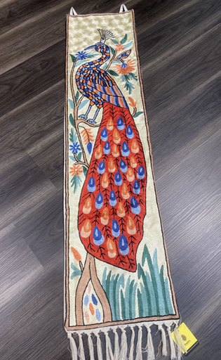 Kashmiri Tapestry-Peacock (123x30 cm)
