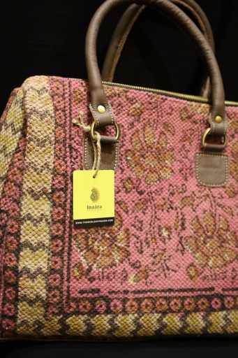 Sanganeri Print Dhurrie Bag