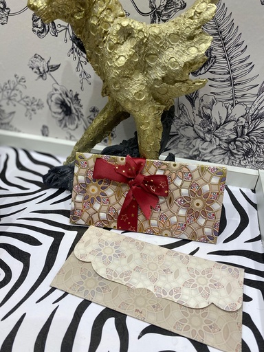 Elegant Floral Beige Shagun Env.Bndle/3