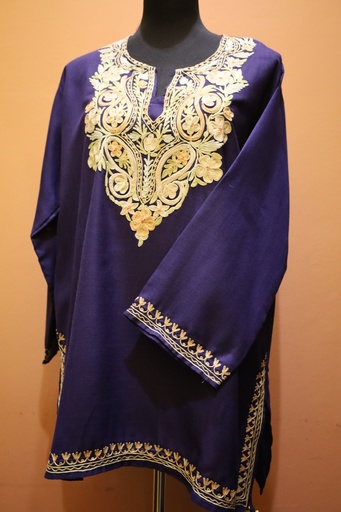 Stretchable Saree Blouse/Crop Top - Navy Blue (copy)