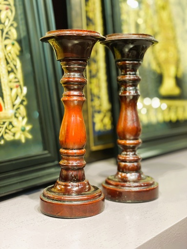 PureSheshamWood CndleHoldr Bndle/2pcs