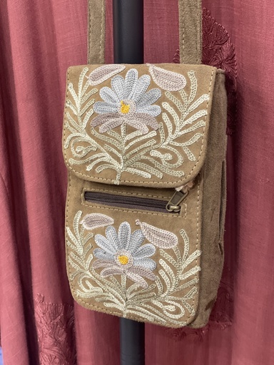 Boho Suede Foldable Bag