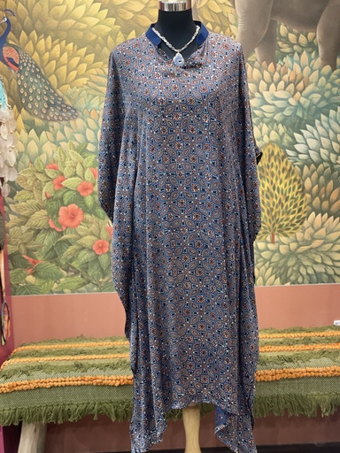 Ajrakh Block Print Kaftan