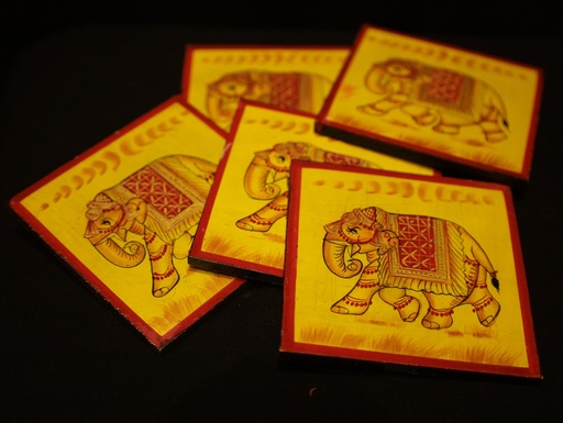 Elephant Coaster Set (5pcs)