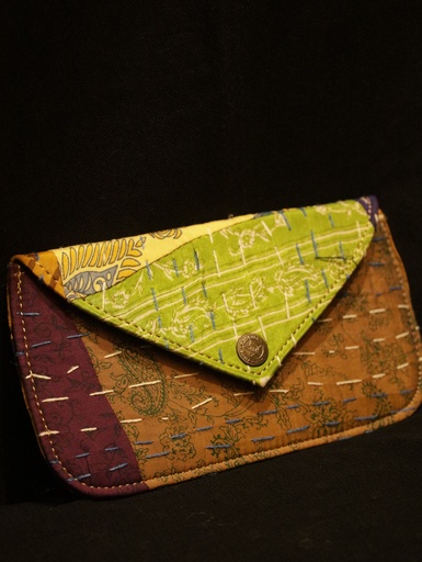 Hand Stitched Fabric Purse