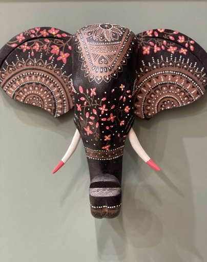 Hand Painted Elephant Wall Decor
