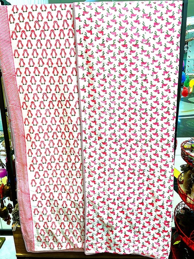 Cotton Hand block Printed Summer Blanket (copy)