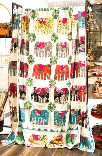 Acrylic Bedspread-Elephants