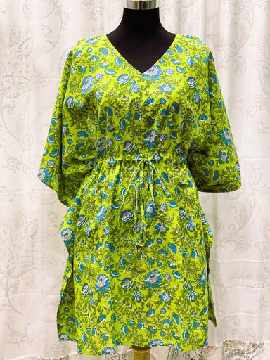 Handblocked Printed Kaftan-Short (copy)