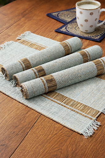 Eco Textile TableMat-Sky Blue