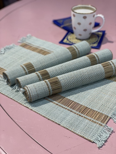 Premium Eco Textile Table Mat-Sky Blue