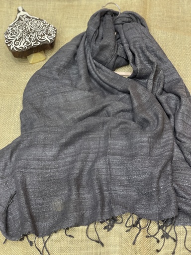 Organic Cotton Stole/Scarf-Ash Gray