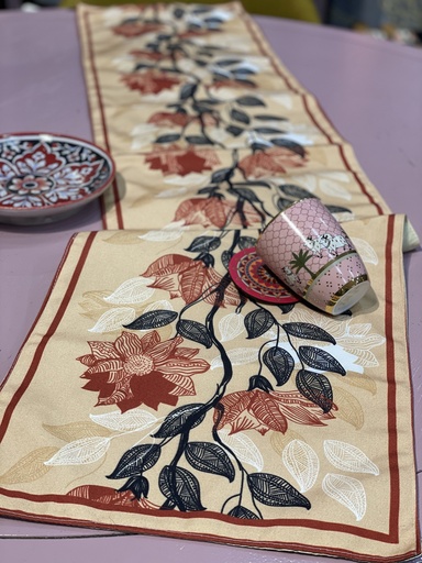 Velvet Jaipuri Mndala Dig.Print TableRunner (copy)