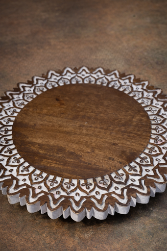 Mango Wood Round Lazy Susan-Large
