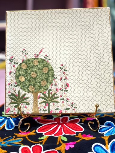 Pichwai Cookie Tray-Squared size