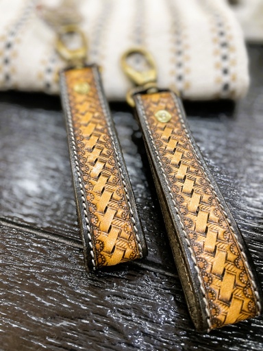 Hand Tooled Leather Keychain (copy)
