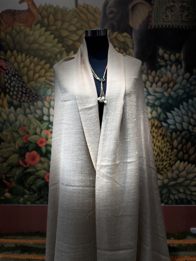 Angora Dushala Shawl -Cream