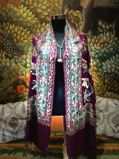 Plain Kashmiri Stole-Red (copy)