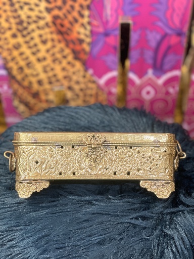 Rectangular Carved Incense Burner-Short