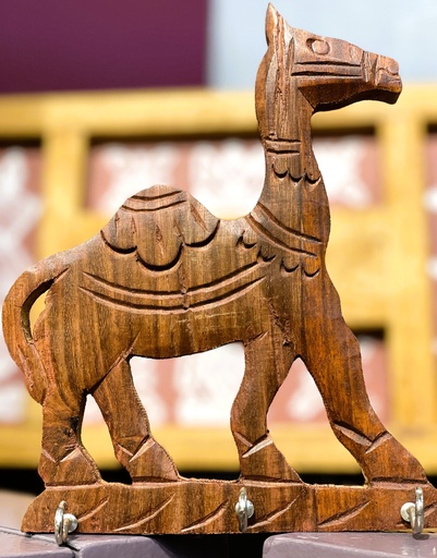 Carved Wooden Camel Key Holders-M