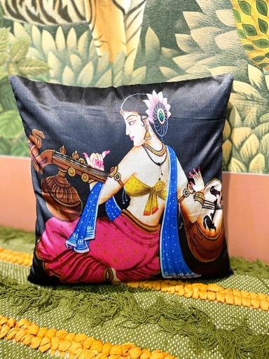 Digital Prints Floral Cushion Cover-Peach (copy)